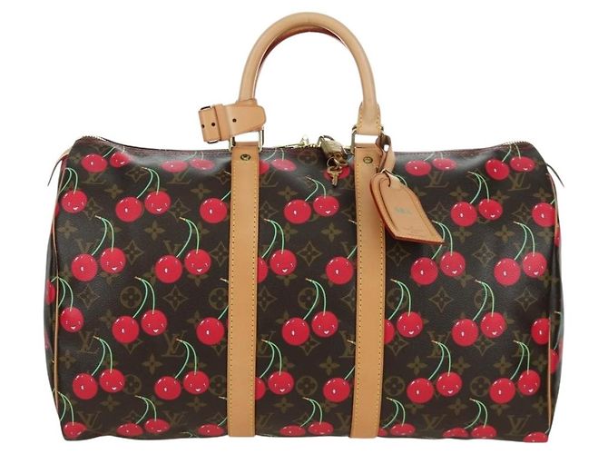 LOUIS VUITTON Borsa Boston Keepall 45 Monogram Ciliegia M95011 LV Auth 171440SV Monogramma - vista 13