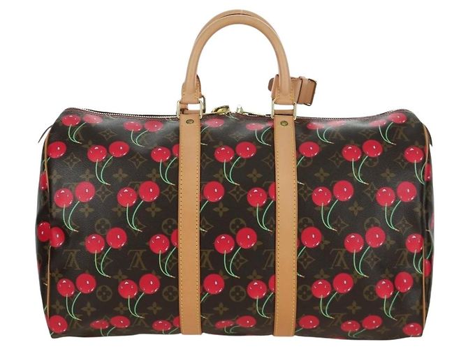 LOUIS VUITTON Borsa Boston Keepall 45 Monogram Ciliegia M95011 LV Auth 171440SV Monogramma - vista 2