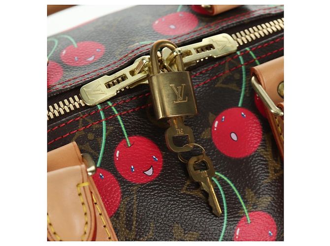 LOUIS VUITTON Borsa Boston Keepall 45 Monogram Ciliegia M95011 LV Auth 171440SV Monogramma - vista 20