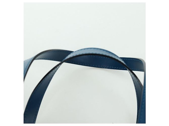 LOUIS VUITTON Borsa a Mano Epi Soufflot Blu M52225 LV Auth 171029A - vista 14