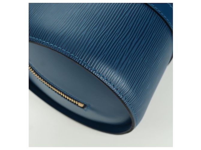 LOUIS VUITTON Borsa a Mano Epi Soufflot Blu M52225 LV Auth 171029A - vista 16