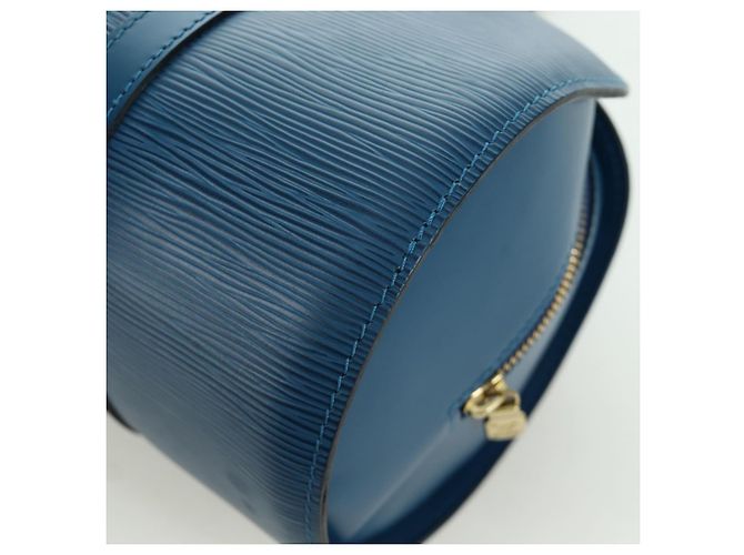 LOUIS VUITTON Borsa a Mano Epi Soufflot Blu M52225 LV Auth 171029A - vista 17