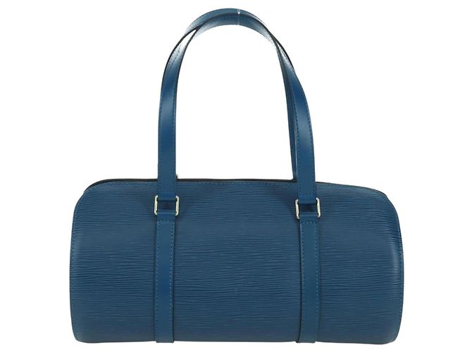 LOUIS VUITTON Borsa a Mano Epi Soufflot Blu M52225 LV Auth 171029A - vista 2