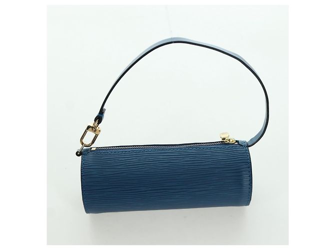 LOUIS VUITTON Borsa a Mano Epi Soufflot Blu M52225 LV Auth 171029A - vista 24