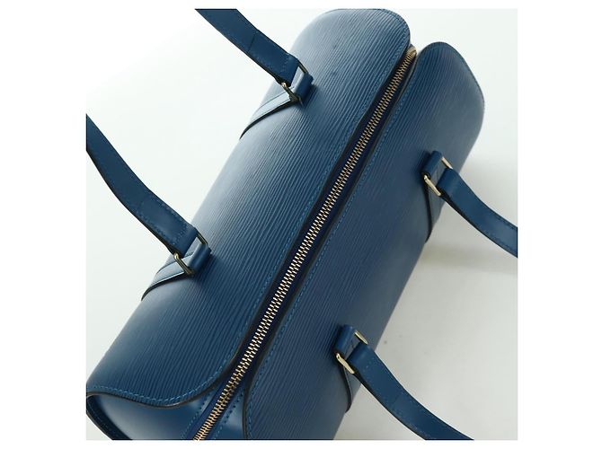 LOUIS VUITTON Borsa a Mano Epi Soufflot Blu M52225 LV Auth 171029A - vista 6