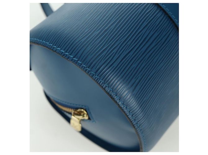 LOUIS VUITTON Borsa a Mano Epi Soufflot Blu M52225 LV Auth 171029A - vista 8