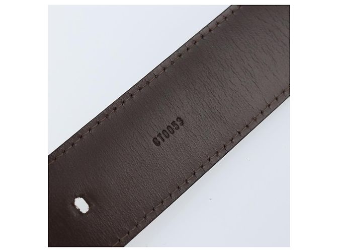 CINTURA LOUIS VUITTON Epi 90 cm Marrone moka LV Auth th6619 - vista 12
