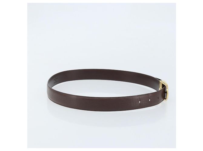 CINTURA LOUIS VUITTON Epi 90 cm Marrone moka LV Auth th6619 - vista 4