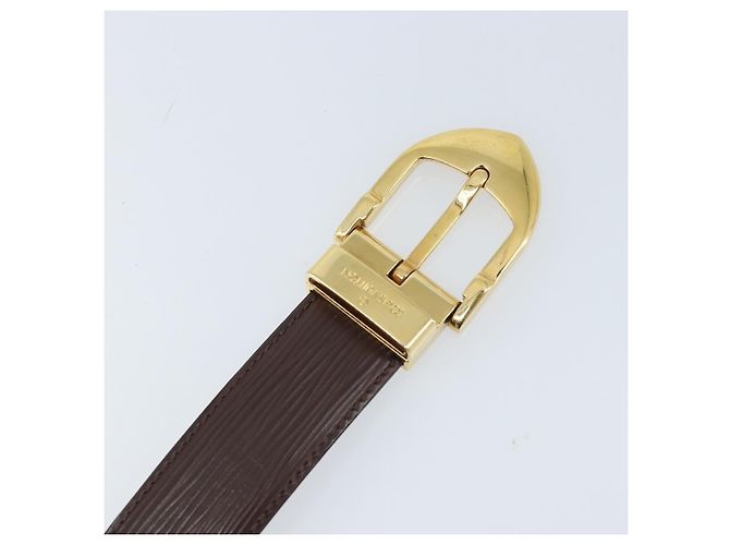 CINTURA LOUIS VUITTON Epi 90 cm Marrone moka LV Auth th6619 - vista 6