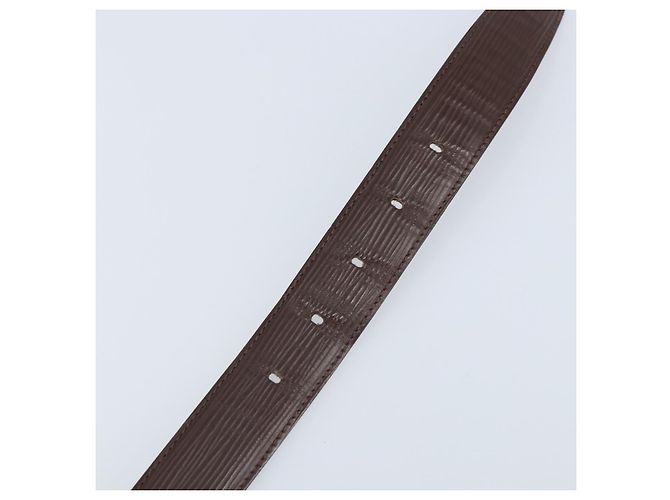 CINTURA LOUIS VUITTON Epi 90 cm Marrone moka LV Auth th6619 - vista 8