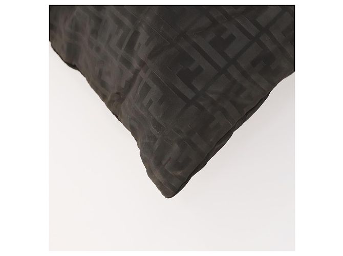 Borsa a Spalla in Tela Zucca FENDI Nero Oro Auth ep13431 D'oro - vista 14