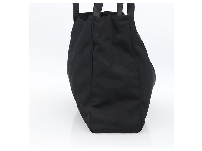 Borsa Tote FENDI in nylon nero e oro Auth th6603 D'oro - vista 3