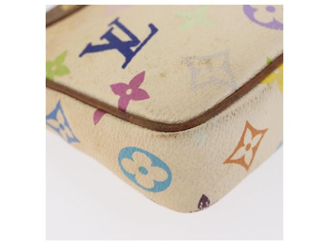 LOUIS VUITTON Pochette Accessoires Multicolore Pouch Bianco M92649 Auth LNZ992 - vista 14