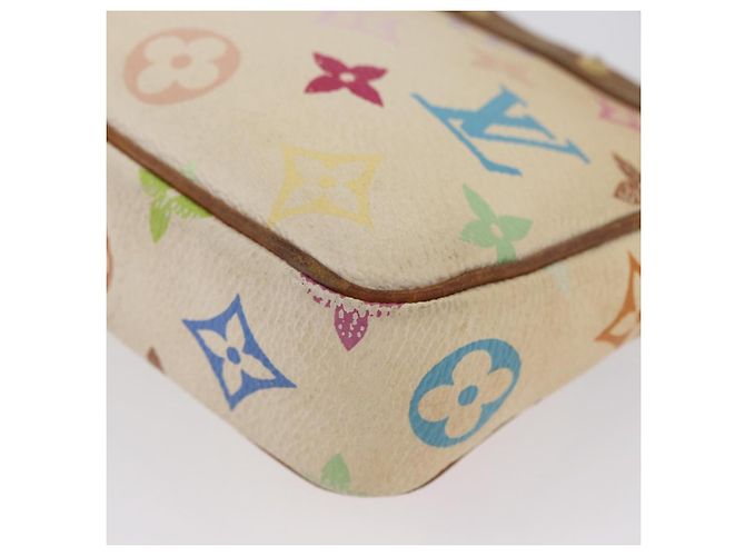 LOUIS VUITTON Pochette Accessoires Multicolore Pouch Bianco M92649 Auth LNZ992 - vista 15