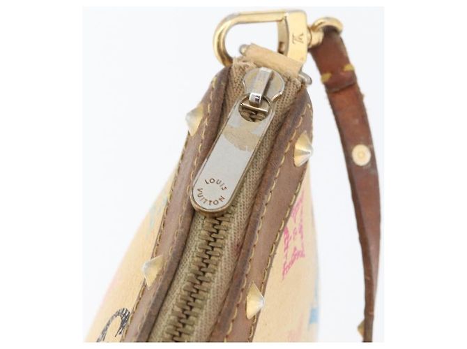 LOUIS VUITTON Pochette Accessoires Multicolore Pouch Bianco M92649 Auth LNZ992 - vista 18