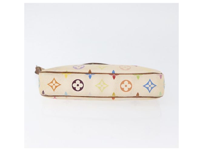 LOUIS VUITTON Pochette Accessoires Multicolore Pouch Bianco M92649 Auth LNZ992 - vista 6