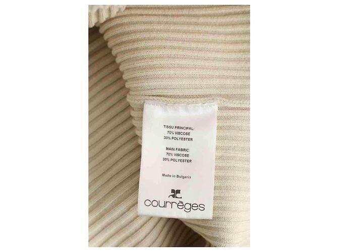 Courreges Pullover Ecru - vista 6