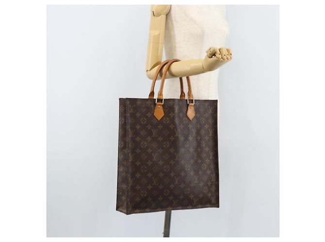 LOUIS VUITTON Borsa Sac Plat Monogram M51140 LV Auth BA10915 Monogramma - vista 20
