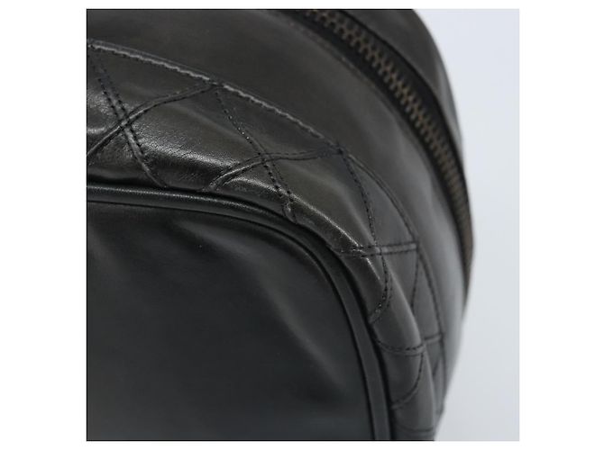 Vanity CHANEL Bicolor Kosmetiktasche aus Leder Schwarz CC Auth bs33805 - Ansicht 14