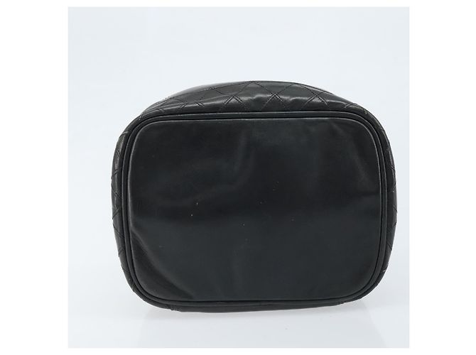 Vanity CHANEL Bicolor Kosmetiktasche aus Leder Schwarz CC Auth bs33805 - Ansicht 5