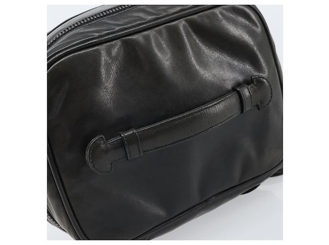 Vanity CHANEL Bicolor Kosmetiktasche aus Leder Schwarz CC Auth bs33805 - Ansicht 7
