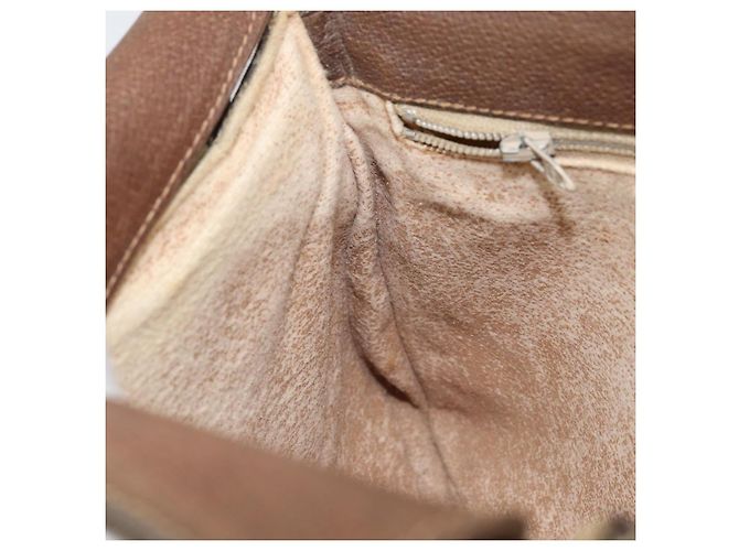 Borsa a Spalla GUCCI GG Plus Supreme PVC Beige Oro Auth 173828 D'oro - vista 19