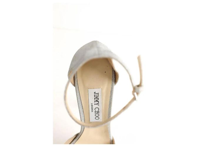 Jimmy Choo Silberne Absätze - Ansicht 5