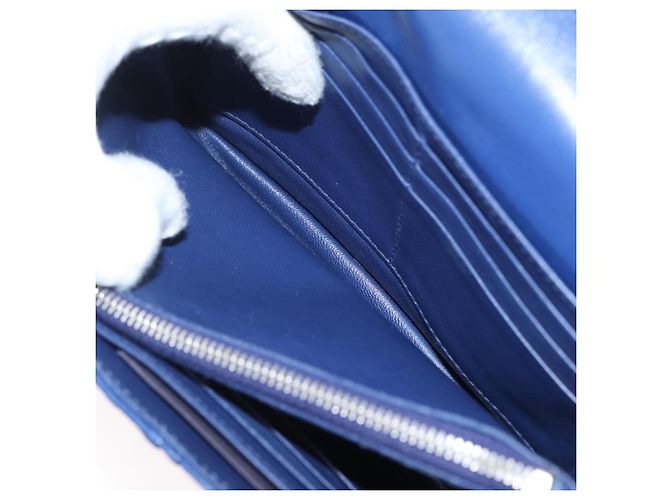 Prada Borsa a Spalla in Pelle Blu Argento Auth bs33613 - vista 23