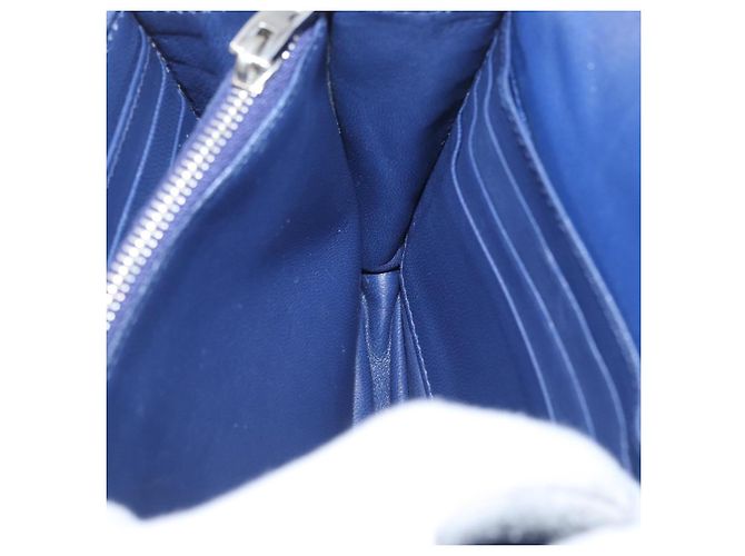 Prada Borsa a Spalla in Pelle Blu Argento Auth bs33613 - vista 24