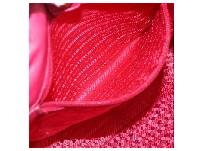 PRADA Bolso de mano de nylon rosa dorado Auth ka2885 - vista 21