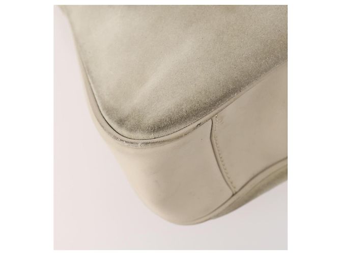 Bamboo Borsa a Spalla GUCCI in Camoscio Avorio Oro 001 2113 Auth fm5113 D'oro Crudo - vista 14