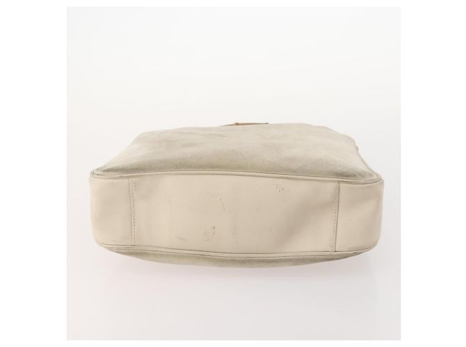 Bamboo Borsa a Spalla GUCCI in Camoscio Avorio Oro 001 2113 Auth fm5113 D'oro Crudo - vista 5