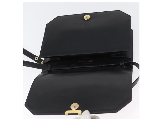 Borsa a Spalla Salvatore Ferragamo in Pelle Nera e Oro Auth BA11236 Nero D'oro - vista 10