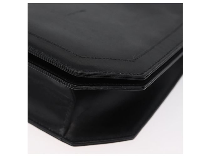 Borsa a Spalla Salvatore Ferragamo in Pelle Nera e Oro Auth BA11236 Nero D'oro - vista 14