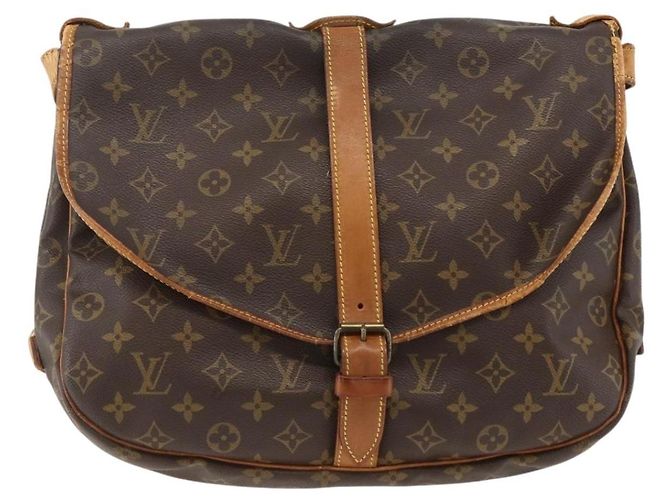 LOUIS VUITTON Borsa a Spalla Monogram Saumur 35 M42254 LV Auth ka3044 Monogramma - vista 13