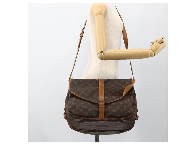 LOUIS VUITTON Borsa a Spalla Monogram Saumur 35 M42254 LV Auth ka3044 Monogramma - vista 25
