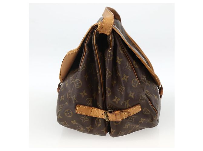 LOUIS VUITTON Borsa a Spalla Monogram Saumur 35 M42254 LV Auth ka3044 Monogramma - vista 4