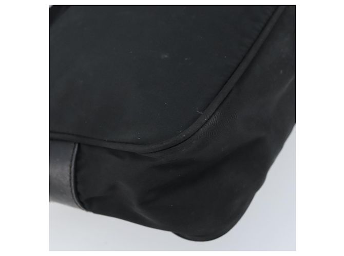 Borsa a Spalla PRADA in Nylon Nero Argento Auth BA10971 - vista 16
