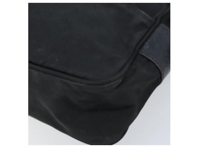 Borsa a Spalla PRADA in Nylon Nero Argento Auth BA10971 - vista 9