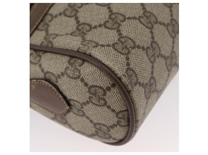 Borsa a Spalla Gucci GG Supreme Web Sherry Line PVC Beige Oro Auth BA11250 D'oro - vista 14