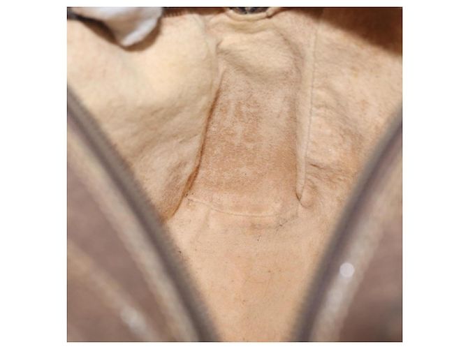 Borsa a Spalla Gucci GG Supreme Web Sherry Line PVC Beige Oro Auth BA11250 D'oro - vista 21