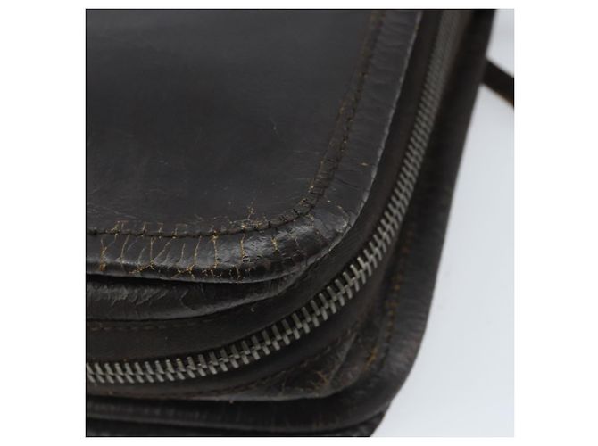 Borsa a Spalla Miu Miu in Pelle Marrone Auth bs33539 - vista 16