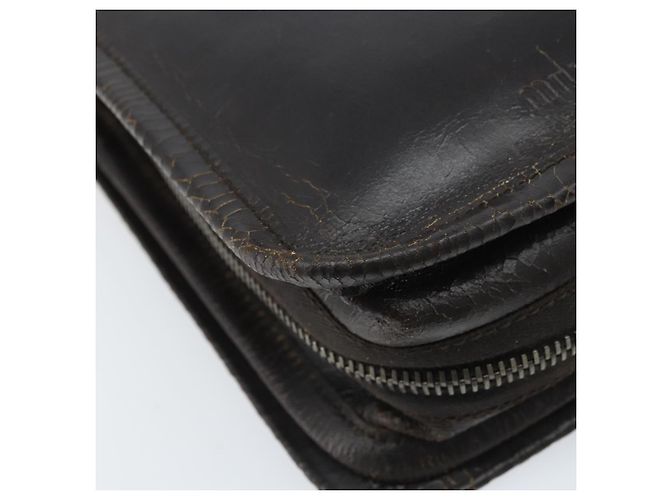 Borsa a Spalla Miu Miu in Pelle Marrone Auth bs33539 - vista 17