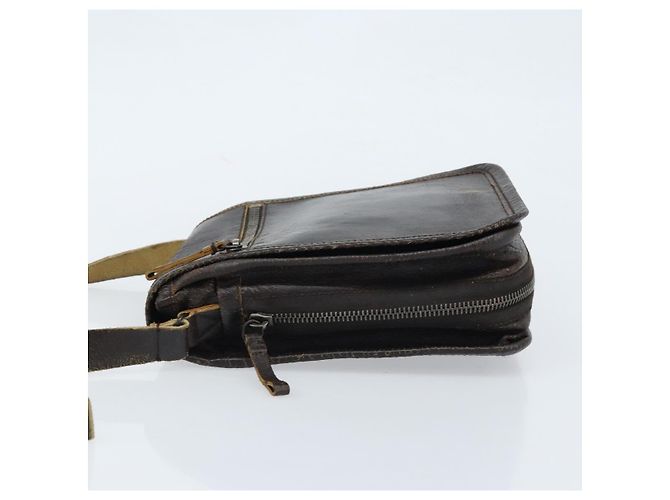 Borsa a Spalla Miu Miu in Pelle Marrone Auth bs33539 - vista 4