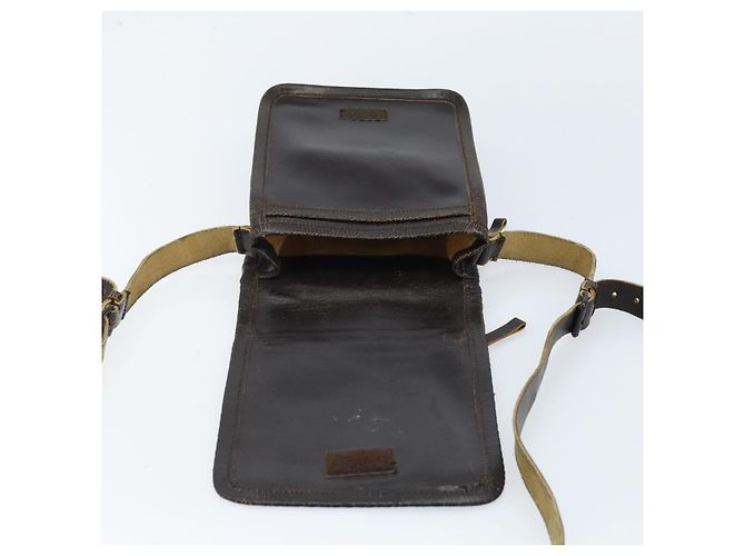 Borsa a Spalla Miu Miu in Pelle Marrone Auth bs33539 - vista 9