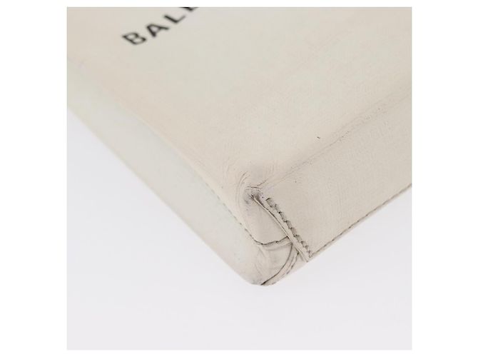 Borsa a spalla in pelle bianca BALENCIAGA con supporto per telefono, 593826 Auth hk3545 Bianco - vista 15