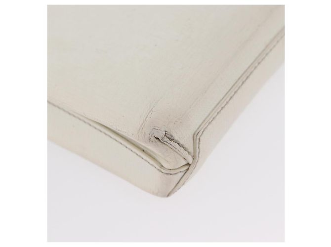 Borsa a spalla in pelle bianca BALENCIAGA con supporto per telefono, 593826 Auth hk3545 Bianco - vista 17