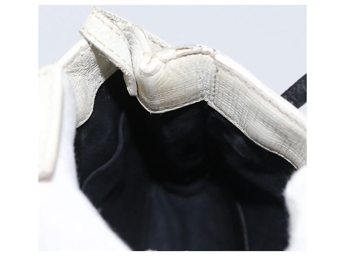 Borsa a spalla in pelle bianca BALENCIAGA con supporto per telefono, 593826 Auth hk3545 Bianco - vista 20