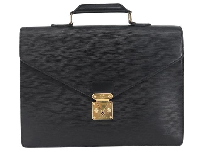 LOUIS VUITTON Cartella Consulente Epi Nera M54422 LV Auth ep13510 Nero - vista 13