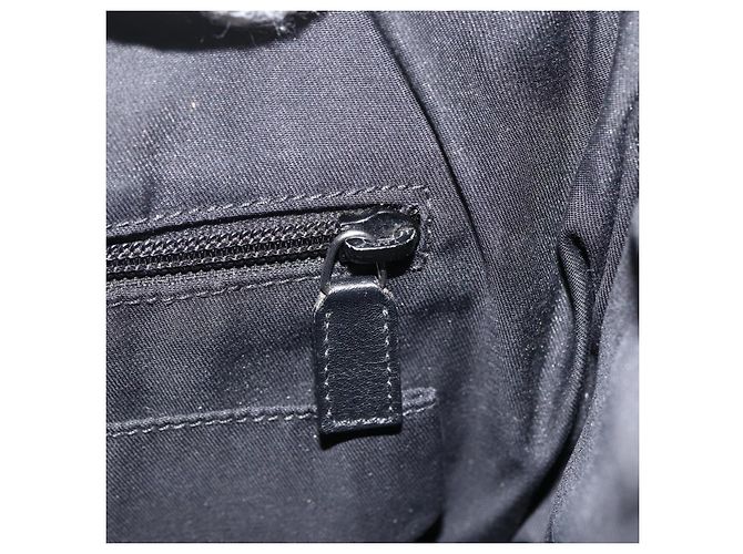 Borsa a Spalla in Pelle Nera e Argento GUCCI 148476 Auth ka2890 Nero - vista 22